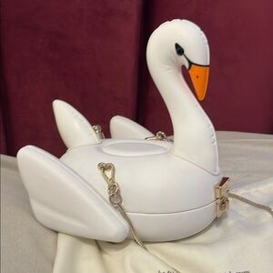 Kate Spade White Swan Bag